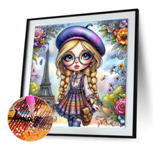 Load image into Gallery viewer, Diamond Painting - Full Round - tourist girl (30*30CM)