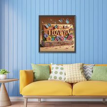 Load image into Gallery viewer, Diamond Painting - Partial Special Shaped - iloveyou calligraphy and painting (30*30CM)
