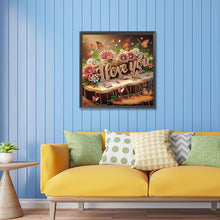 Load image into Gallery viewer, Diamond Painting - Partial Special Shaped - iloveyou calligraphy and painting (30*30CM)