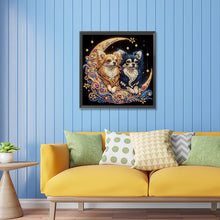Load image into Gallery viewer, Diamond Painting - Partial Special Shaped - Moonlight Chihuahua (30*30CM)