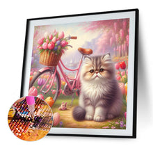 Load image into Gallery viewer, Diamond Painting - Full Square - tulip cat cat (30*30CM)