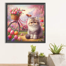 Load image into Gallery viewer, Diamond Painting - Full Square - tulip cat cat (30*30CM)