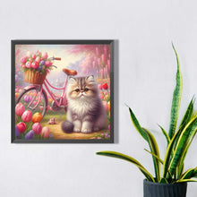 Load image into Gallery viewer, Diamond Painting - Full Square - tulip cat cat (30*30CM)