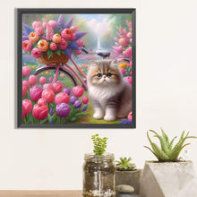 Load image into Gallery viewer, Diamond Painting - Full Square - tulip cat cat (30*30CM)