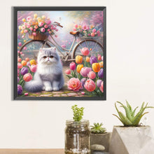 Load image into Gallery viewer, Diamond Painting - Full Square - tulip cat cat (30*30CM)