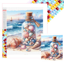 Load image into Gallery viewer, Diamond Painting - Full Square - Stray bottle on the beach (30*40CM)