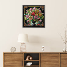 Load image into Gallery viewer, Diamond Painting - Partial Special Shaped - Dark color vase (30*30CM)
