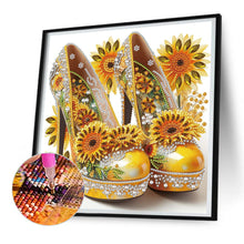 Load image into Gallery viewer, Diamond Painting - Partial Special Shaped - flower high heels (30*30CM)