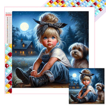 Load image into Gallery viewer, Diamond Painting - Full Square - little girl (40*40CM)