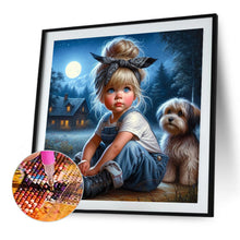 Load image into Gallery viewer, Diamond Painting - Full Square - little girl (40*40CM)