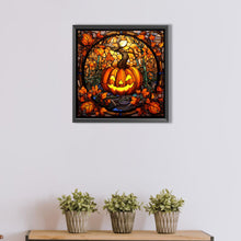 Load image into Gallery viewer, AB Diamond Painting - Full Round - pumpkin glass art (40*40CM)