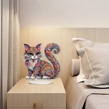 Load image into Gallery viewer, Double Sided Special Shape Cat Desktop Diamond Art Kits for Home Office Decor