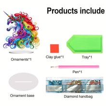 Load image into Gallery viewer, Double Sided Special Shape Horse Desktop Diamond Art Kits for Home Office Decor