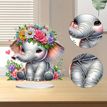 Load image into Gallery viewer, Double Sided Special Shape Elephant Desktop Diamond Art Kits for Home Decor