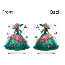 Load image into Gallery viewer, Double Sided Special Shape Elegant Lady Desktop Diamond Art Kits for Home Decor