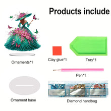 Load image into Gallery viewer, Double Sided Special Shape Elegant Lady Desktop Diamond Art Kits for Home Decor