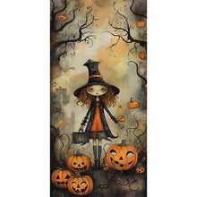 Load image into Gallery viewer, Diamond Painting - Full Round - halloween witch (30*70CM)