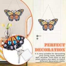 Load image into Gallery viewer, Wooden Special Shaped Butterfly DIY Diamond Painting Hanging Rack for Garden