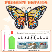 Load image into Gallery viewer, Wooden Special Shaped Butterfly DIY Diamond Painting Hanging Rack for Garden