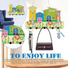 Load image into Gallery viewer, Wooden Special Shaped House DIY Diamond Painting Hanging Rack for Garden Decor