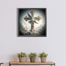 Load image into Gallery viewer, Diamond Painting - Full Round - cross peace dove (40*40CM)