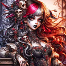 Load image into Gallery viewer, Diamond Painting - Full Round - Gothic cool girl (50*50CM)