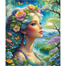 Load image into Gallery viewer, Diamond Painting - Full Round - Flower girl (50*60CM)