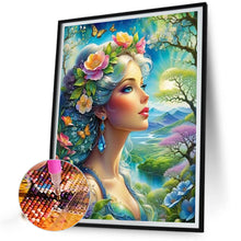 Load image into Gallery viewer, Diamond Painting - Full Round - Flower girl (50*60CM)