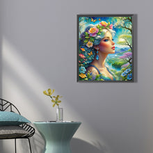 Load image into Gallery viewer, Diamond Painting - Full Round - Flower girl (50*60CM)