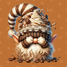 Load image into Gallery viewer, Diamond Painting - Full Round - Chocolate Ice Cream Coffee Gnome (30*30CM)