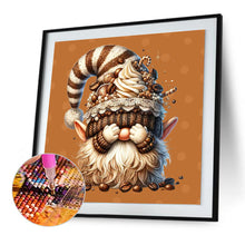 Load image into Gallery viewer, Diamond Painting - Full Round - Chocolate Ice Cream Coffee Gnome (30*30CM)