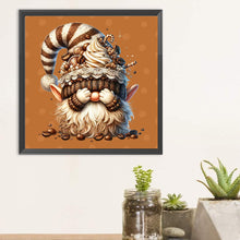 Load image into Gallery viewer, Diamond Painting - Full Round - Chocolate Ice Cream Coffee Gnome (30*30CM)
