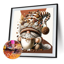 Load image into Gallery viewer, Diamond Painting - Full Round - Chocolate Ice Cream Coffee Gnome (30*30CM)