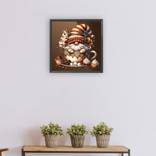Load image into Gallery viewer, Diamond Painting - Full Round - Chocolate Ice Cream Coffee Gnome (30*30CM)