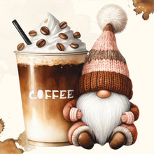 Load image into Gallery viewer, Diamond Painting - Full Round - Chocolate Ice Cream Coffee Gnome (30*30CM)