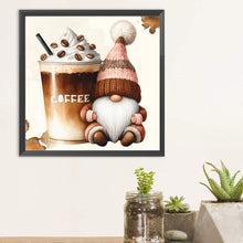 Load image into Gallery viewer, Diamond Painting - Full Round - Chocolate Ice Cream Coffee Gnome (30*30CM)
