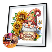 Load image into Gallery viewer, Diamond Painting - Partial Special Shaped - Sunflower Summer Gnome (30*30CM)