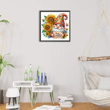 Load image into Gallery viewer, Diamond Painting - Partial Special Shaped - Sunflower Summer Gnome (30*30CM)