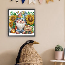 Load image into Gallery viewer, Diamond Painting - Partial Special Shaped - Sunflower Summer Gnome (30*30CM)