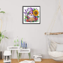 Load image into Gallery viewer, Diamond Painting - Partial Special Shaped - Sunflower Summer Gnome (30*30CM)