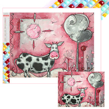 Load image into Gallery viewer, Diamond Painting - Full Square - Cow (40*30CM)