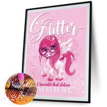 Load image into Gallery viewer, AB Diamond Painting - Full Square - Pink horse (40*50CM)