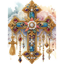 Load image into Gallery viewer, Diamond Painting - Partial Special Shaped - cross (30*30CM)