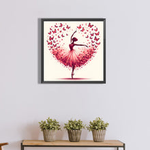 Load image into Gallery viewer, Diamond Painting - Full Round - butterfly skirt girl (40*40CM)