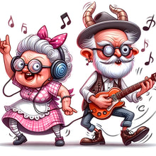 Load image into Gallery viewer, Diamond Painting - Full Round - Funny grandma (40*40CM)