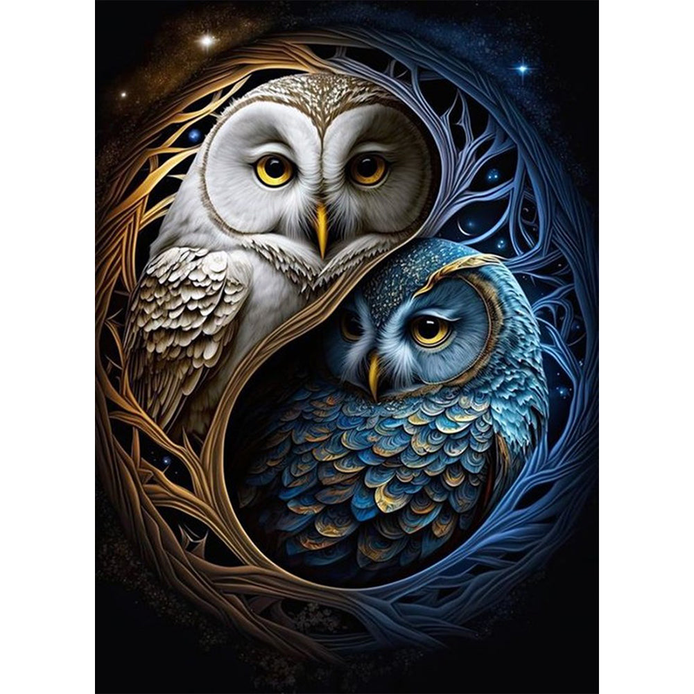 AB Diamond Painting - Full Square - Owl (40*55CM)
