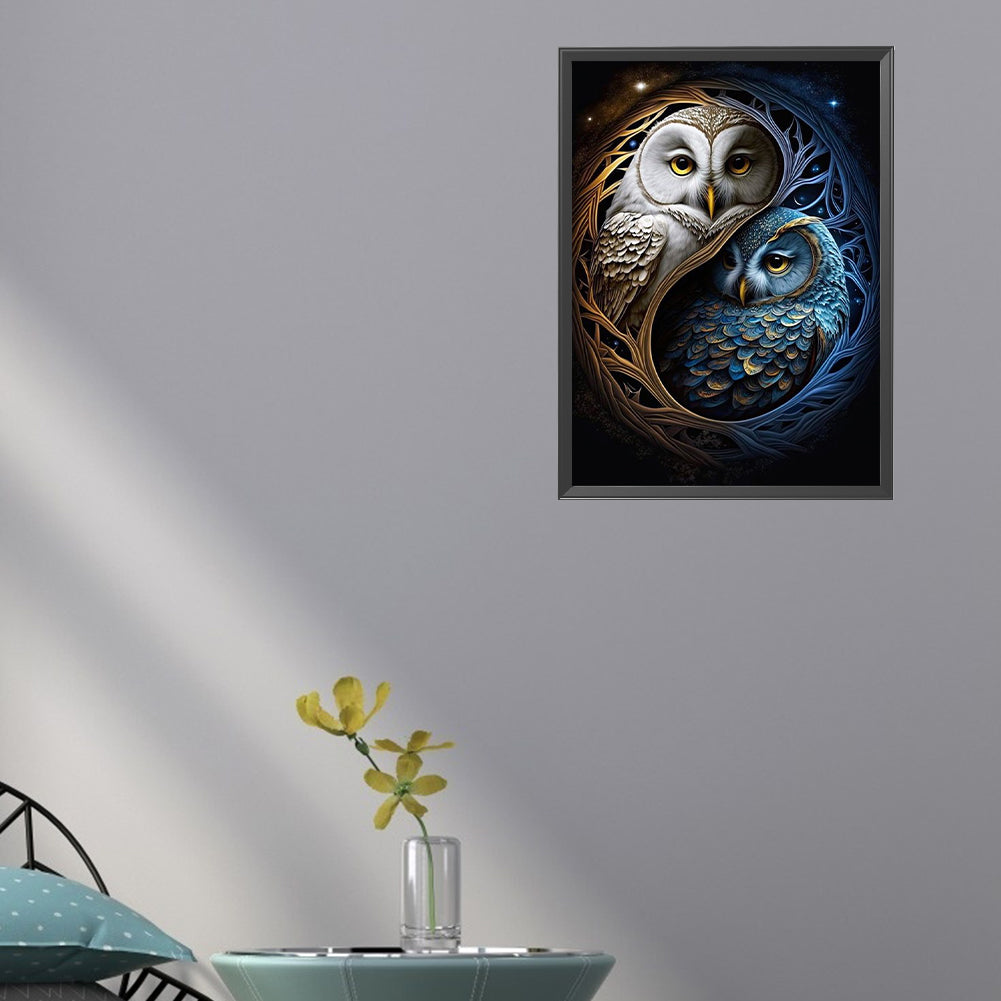 AB Diamond Painting - Full Square - Owl (40*55CM)