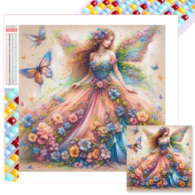 Load image into Gallery viewer, Diamond Painting - Full Square - Butterfly girl (30*30CM)