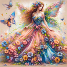 Load image into Gallery viewer, Diamond Painting - Full Square - Butterfly girl (30*30CM)