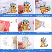 Load image into Gallery viewer, 8Pcs Dragon DIY Diamond Art Paintings Stick 5D DIY Stakes Diamond Art Ornaments